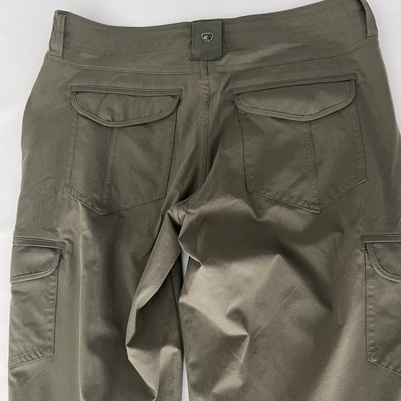 KÜHL Women’s Green FreeFlex Khaki Roll-Up Versatility Pants Pockets size 6 - Picture 10 of 14